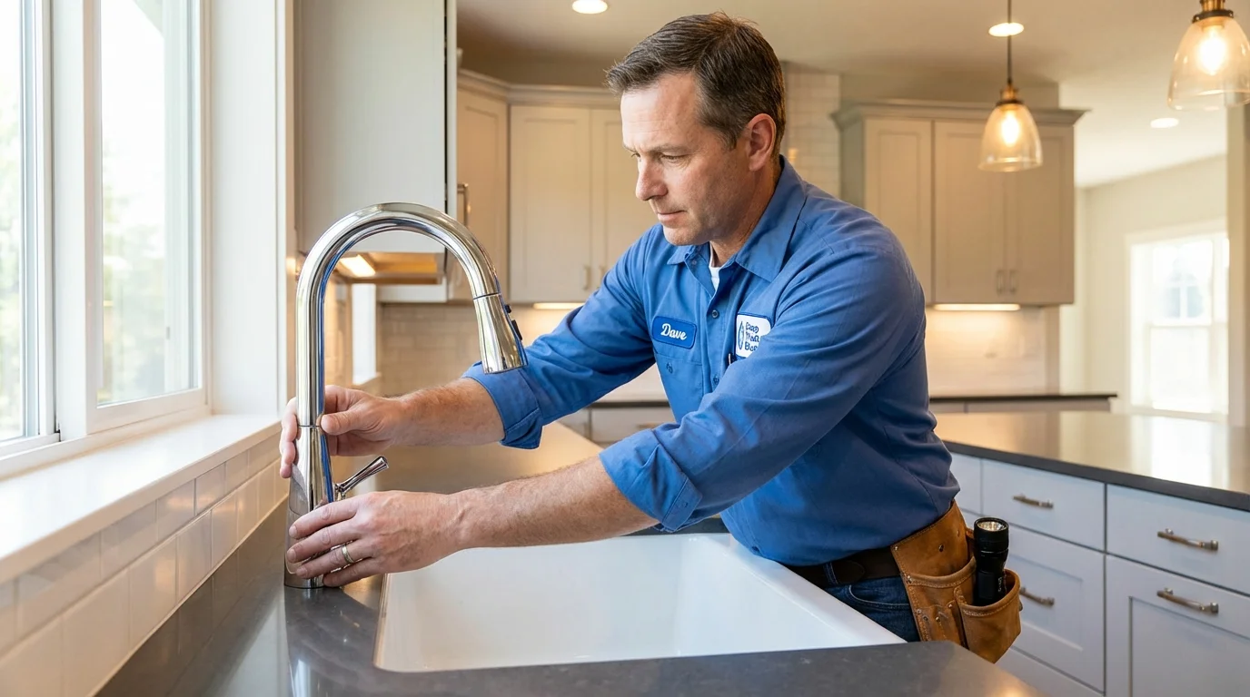 Kitchen faucet installation by Johns Plumbing LLC in Cozad